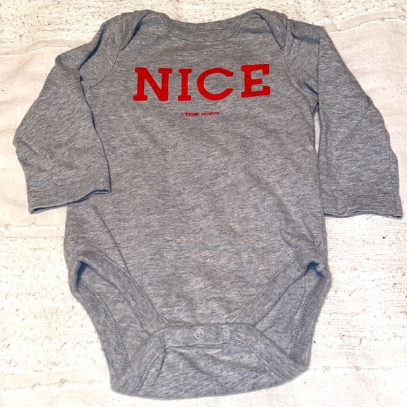 GAP One Pieces Euc Baby Gap Onesie Nice Never Naughty Cotton 62